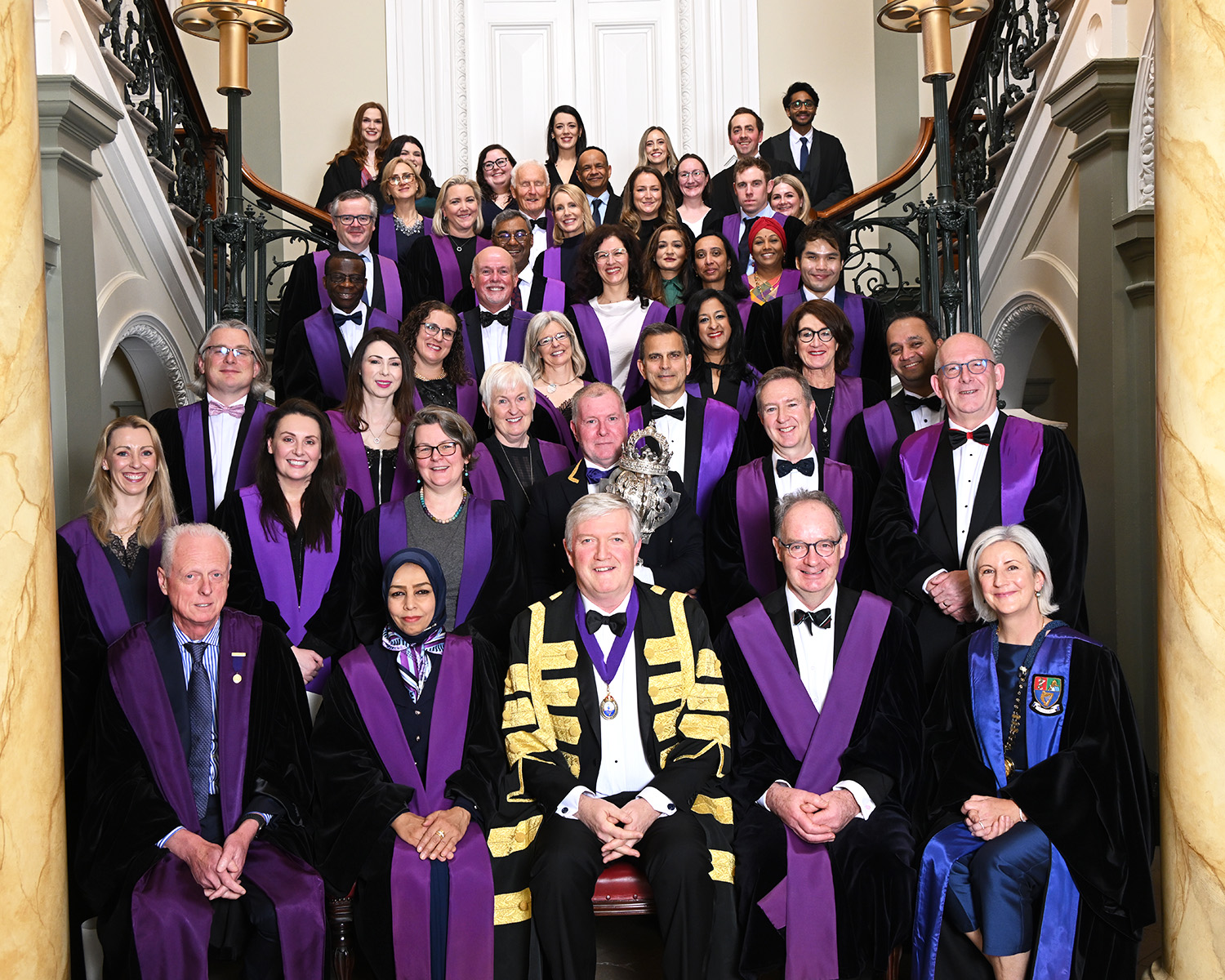 Attendees at a Institute of Obstetricians and Gynaecologists admission ceremony in No. 6 Kildare Street